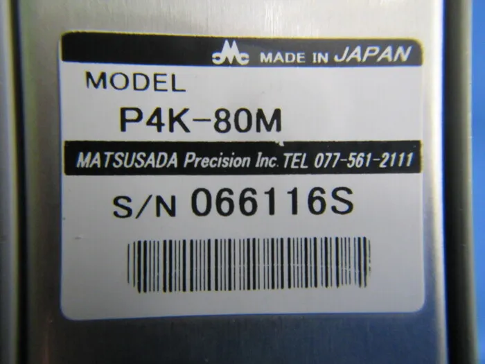 松定プレシジョン P4K-80M DC 전원 공급 장치 상세 이미지 - ASKINDEX 코리아
