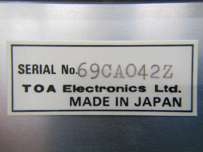 Toa Electronics DSM-8103 Super Insulation and Micro Ammeter Detail Image - ASKINDEX Korea