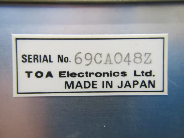 Toa Electronics DSM-8103 Super Insulation and Micro Ammeter Detail Image - ASKINDEX Korea