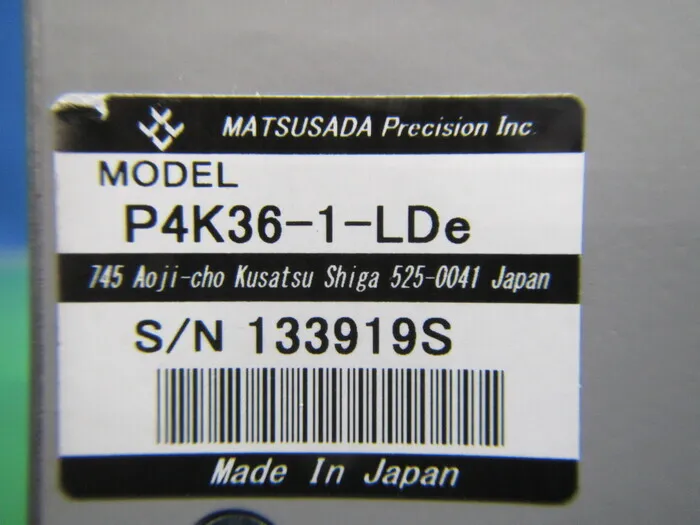 松定プレシジョン P4K36-1-Lde DC 전원 공급 장치 상세 이미지 - ASKINDEX 코리아