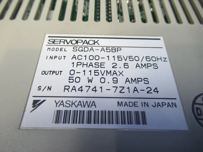 야스카와 전기 SGDA-A5BP AC 서보 드라이버 상세 이미지 - ASKINDEX 코리아