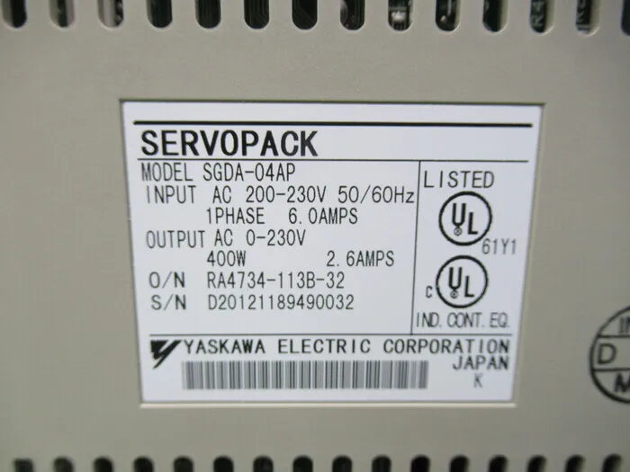 야스카와 전기 SGDA-04AP AC 서보 드라이버 상세 이미지 - ASKINDEX 코리아