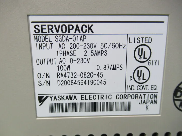 야스카와 전기 SGDA-01AP AC 서보 드라이버 상세 이미지 - ASKINDEX 코리아