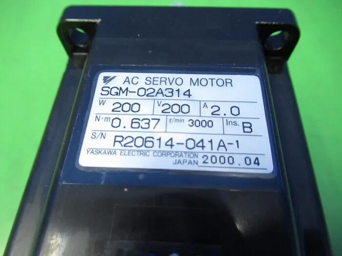 야스카와 전기 SGM-02A314 AC 서보 모터 상세 이미지 - ASKINDEX 코리아