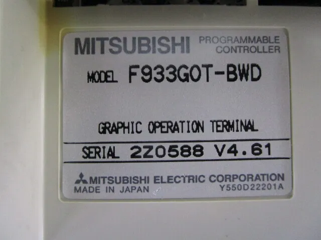 Mitsubishi Electric F933GOT-BWD touch panel Detail Image - ASKINDEX Korea