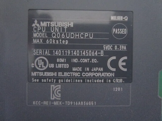 Mitsubishi Q06UDHCPU Sequencer (CPU unit) Detail Image - ASKINDEX Korea