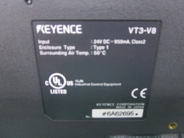 Keyence VT3-V8 터치 패널 상세 이미지 - ASKINDEX 코리아