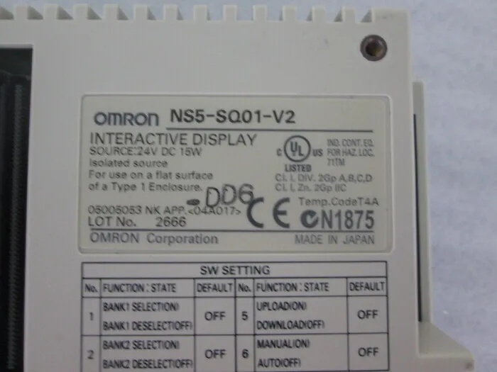 Omron NS5-SQ01-V2 Touch Panel Detail Image - ASKINDEX Korea