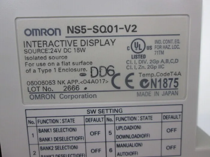 Omron NS5-SQ01-V2 Touch Panel Detail Image - ASKINDEX Korea