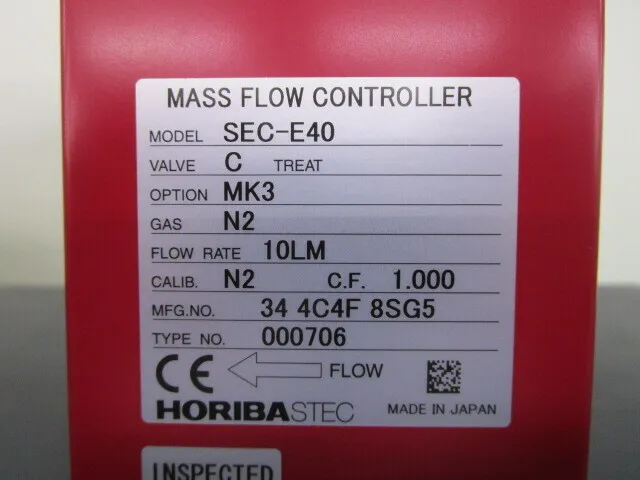 HORIBA STEC SEC-E40 Mass Flow Controller Detail Image - ASKINDEX Korea