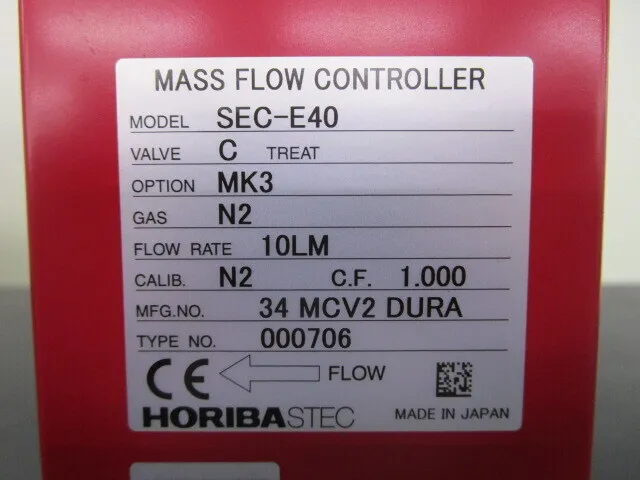 HORIBA STEC SEC-E40 Mass Flow Controller Detail Image - ASKINDEX Korea