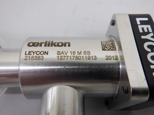 Oerlikon Leybold BAV 16 M SS Vacuum valve (manual) Detail Image - ASKINDEX Korea