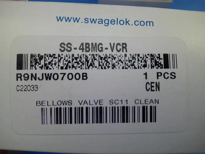 Swagelok SS-4BMG-VCR Bellows Valve Detail Image - ASKINDEX Korea