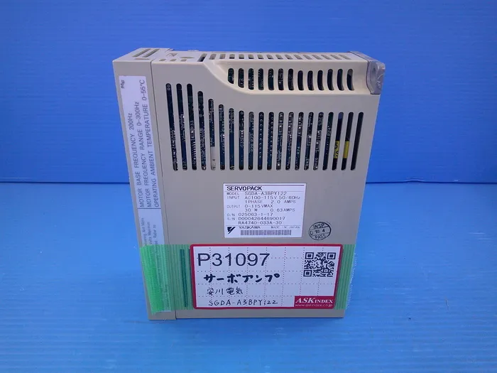 야스카와 전기 SGDA-A3BPY122 서보 앰프 (서보 팩) 상세 이미지 - ASKINDEX 코리아