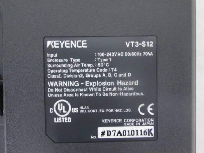 Keyence VT3-S12 터치 패널 상세 이미지 - ASKINDEX 코리아