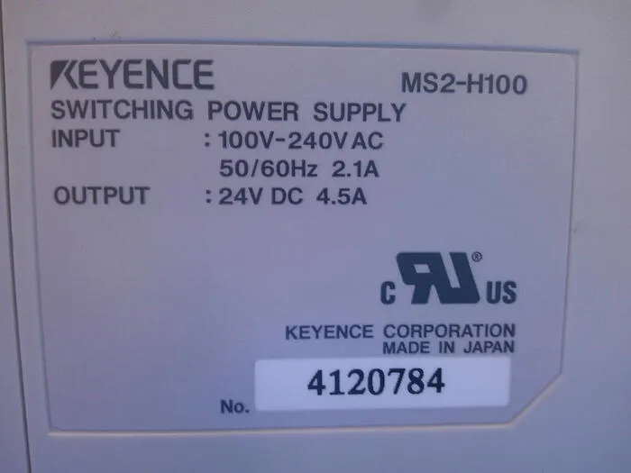 Keyence MS2-H100 직류 전원 공급 장치 상세 이미지 - ASKINDEX 코리아