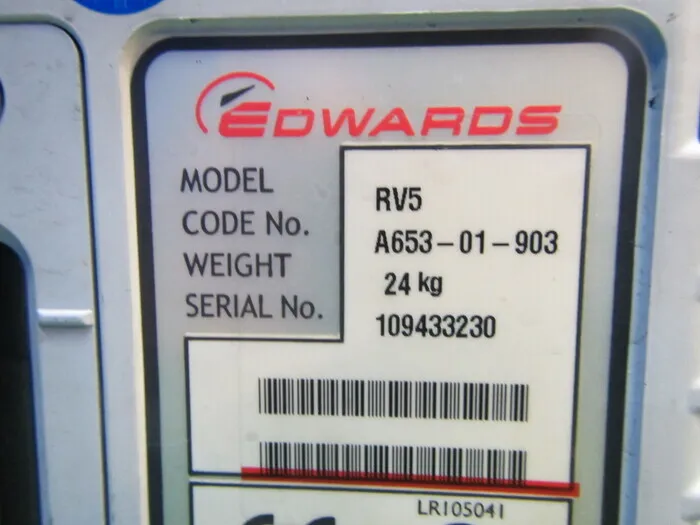 Edwards RV5 Rotary Vacuum Pump Detail Image - ASKINDEX Korea