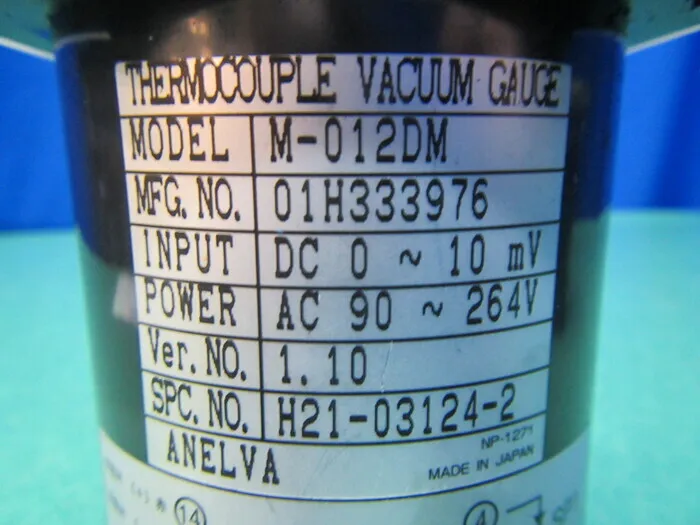Anelva M-012DM Vacuum gauge Detail Image - ASKINDEX Korea