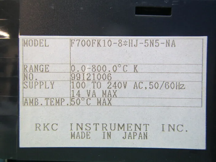 Physical and chemical industry REX-F700FK10-8*HJ-5N5-NA Temperature Regulator Detail Image - ASKINDEX Korea