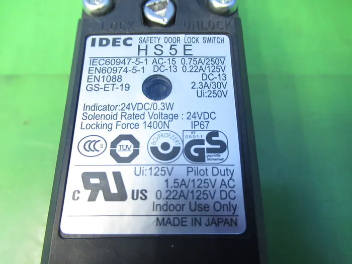 Izumi Electric HS5E-DD4 Safety switch (with solenoid) Detail Image - ASKINDEX Korea