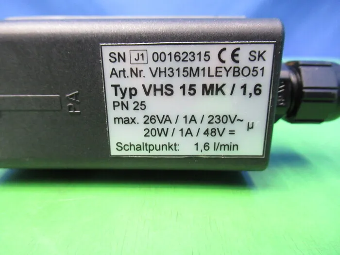 CUT VHS15MK/1.6PN25 Flow Switch Detail Image - ASKINDEX Korea