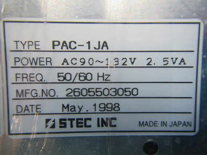 Estec PAC-1JA Mass flow power supply Detail Image - ASKINDEX Korea