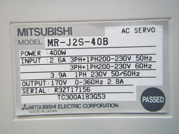 미쓰비시 전기 MR-J2S-40B 서보 드라이버 상세 이미지 - ASKINDEX 코리아