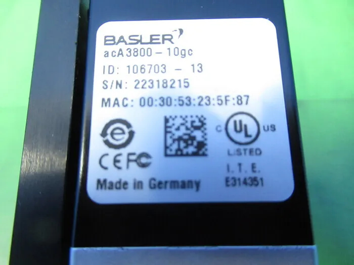 바스러 ACA3800-10GC CCD 카메라 상세 이미지 - ASKINDEX 코리아