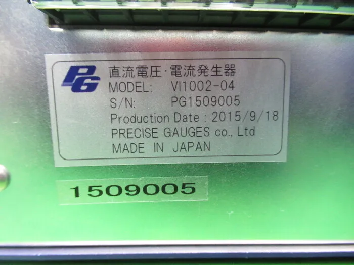 Precise Gauge VI1002-04 DC voltage and current generator Detail Image - ASKINDEX Korea