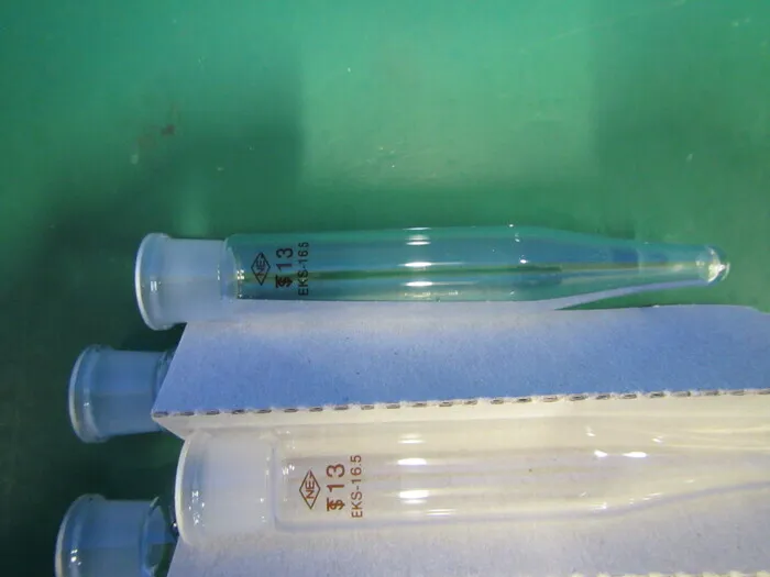 Nichiden Rika Glass EKS-16.5　113106 Stoppered test tube Detail Image - ASKINDEX Korea
