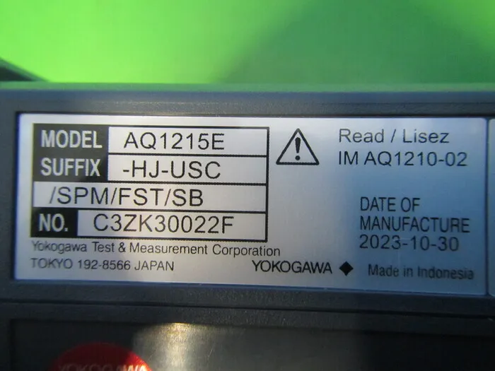 Yokogawa Measurement AQ1215E Field Tester Detail Image - ASKINDEX Korea