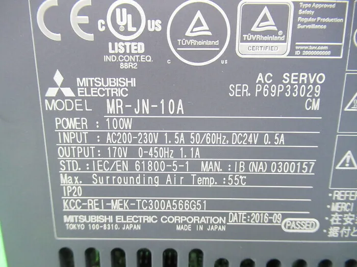 미쓰비시 전기 MR-JN-10A AC 서보 드라이버 상세 이미지 - ASKINDEX 코리아