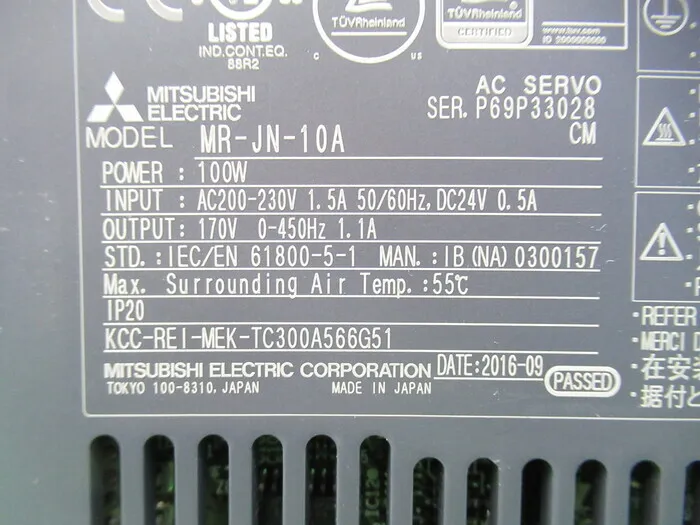 미쓰비시 전기 MR-JN-10A AC 서보 드라이버 상세 이미지 - ASKINDEX 코리아