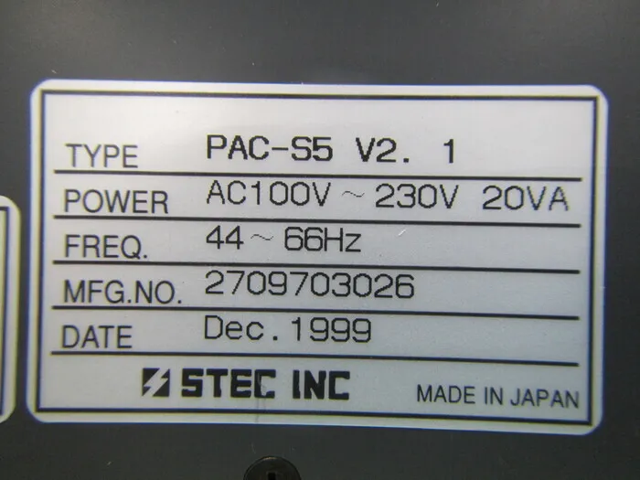Estec PAC-S5 Mass flow controller Detail Image - ASKINDEX Korea