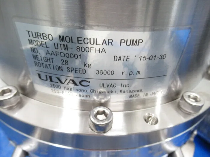 ULVAC UTM-800FHA Turbomolecular pump (set) Detail Image - ASKINDEX Korea