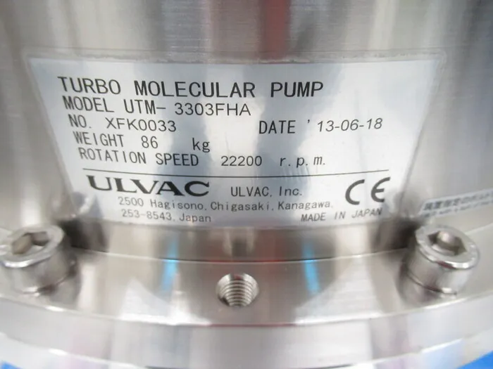 ULVAC UTM-3303FHA Turbomolecular pump (set) Detail Image - ASKINDEX Korea