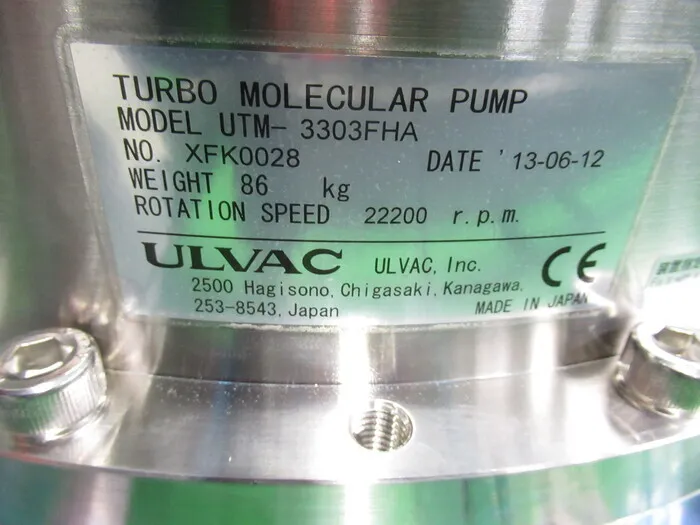 ULVAC UTM-3303FHA Turbomolecular pump (set) Detail Image - ASKINDEX Korea