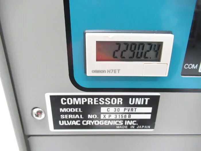 ULVAC C30PVRT Cryo Compressor Detail Image - ASKINDEX Korea