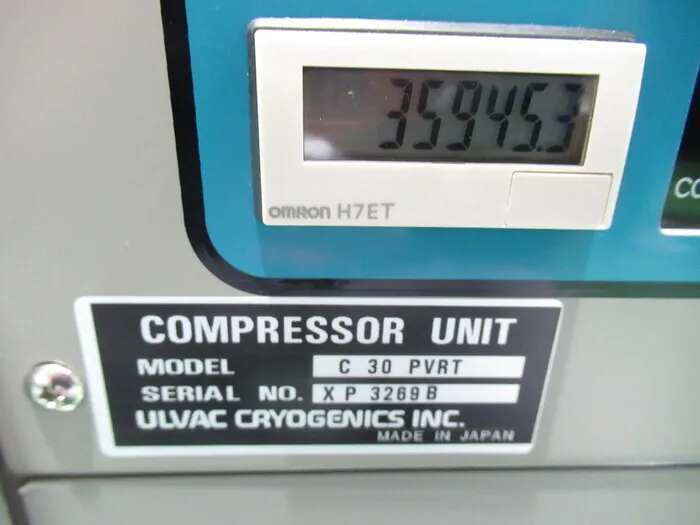 ULVAC C30PVRT Cryo Compressor Detail Image - ASKINDEX Korea