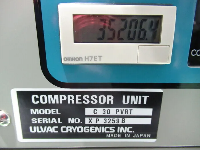 ULVAC C30PVRT Cryo Compressor Detail Image - ASKINDEX Korea