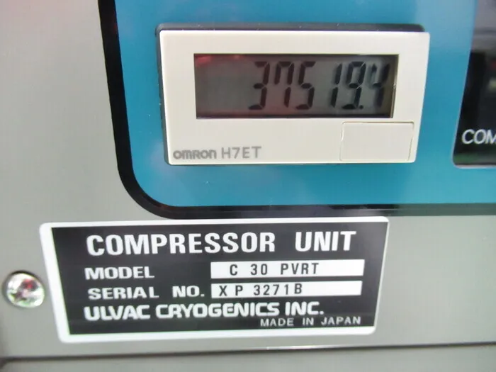 ULVAC C30PVRT Cryo Compressor Detail Image - ASKINDEX Korea