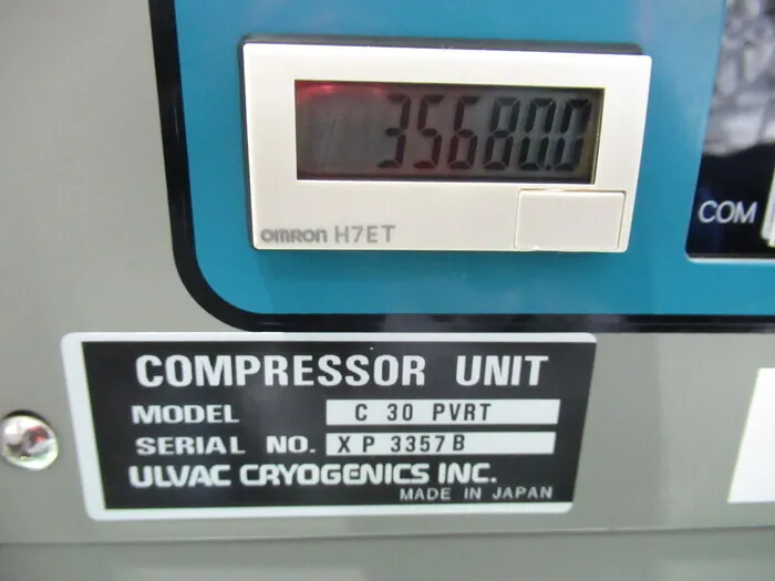 ULVAC C30PVRT Cryo Compressor Detail Image - ASKINDEX Korea