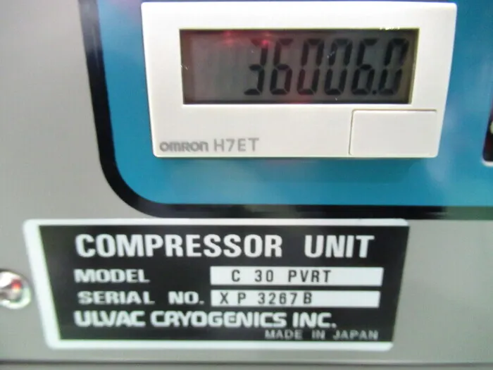 ULVAC C30PVRT Cryo Compressor Detail Image - ASKINDEX Korea
