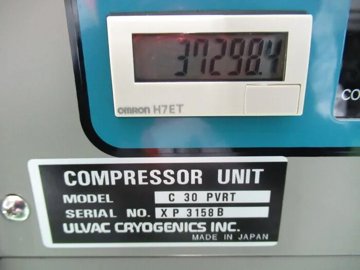 ULVAC C30PVRT Cryo Compressor Detail Image - ASKINDEX Korea