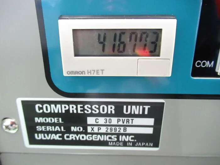 ULVAC C30PVRT Cryo Compressor Detail Image - ASKINDEX Korea