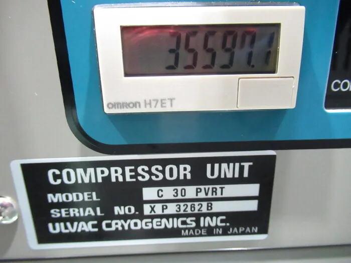 ULVAC C30PVRT Cryo Compressor Detail Image - ASKINDEX Korea