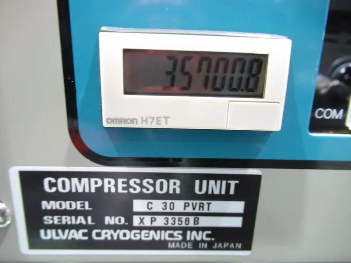ULVAC C30PVRT Cryo Compressor Detail Image - ASKINDEX Korea