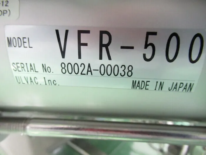 ULVAC VFR-500 Gate valve Detail Image - ASKINDEX Korea
