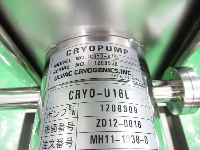 ULVAC CRYO-U16L Cryopump Detail Image - ASKINDEX Korea