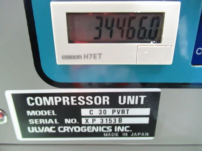 ULVAC C30PVRT Cryo Compressor Detail Image - ASKINDEX Korea